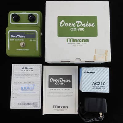 Maxon OD-880 OverDrive Soft Distortion MIJ 1994 Reissue w/ Original Box AC210 Adapter Manual image 2
