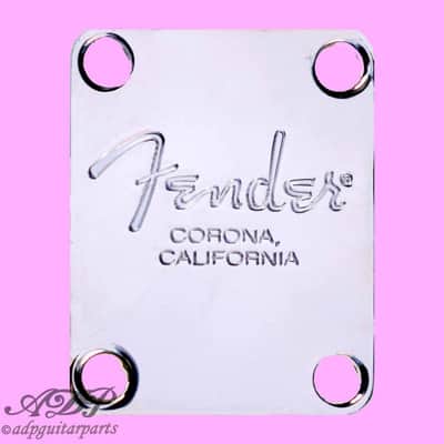 Fender Corona California Neck Plate No Tilt hole Chrome 0991446100 image 2