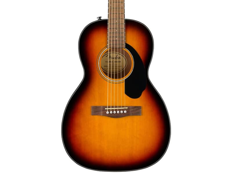 Fender CP-60S Parlor Acoustic Guitar - 3-Color Sunburst w/ Walnut FB image 1