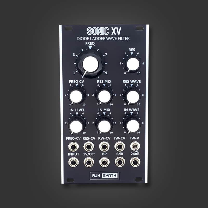 AJH Synth Sonic XV Diode Ladder Wave Filter with black panel image 1