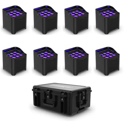 Chauvet DJ Freedom Par H9 IP Wash Light - 8 Pack with Case image 1