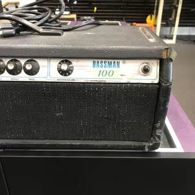 Fender Bassman 100 2-Channel 100-Watt Guitar Amp Head 1972 - 1976 - Silverface image 4