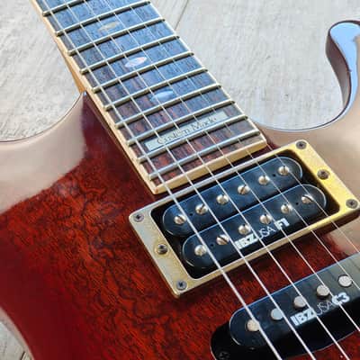1994 Ibanez Japan S540BM S Series HSH Superstrat (Antique Violin - Burled Maple) image 9