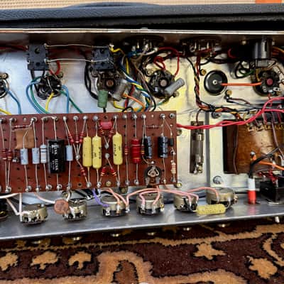 Vintage 1966 Marshall JTM45 MKII Plexi Gold White Guitar Amplifier Head *1960s* image 24