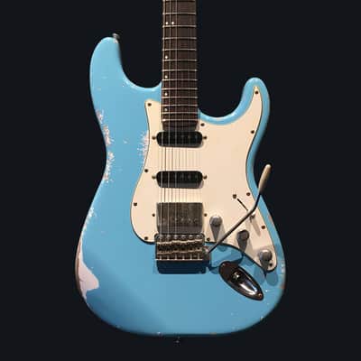 Made to Order - FRANCHIN Mercury guitar Relic Aged 100% Nitro Lacquer (Sunburst/ Black/ White/ Blue/ Green/ Yellow/ Red/ Pink/ Burgundy/ Purple/ Gold/ Silver, etc.) Stratocaster-Strat-S-Style Made in Italy image 4