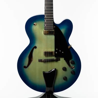 Ibanez AFC155-JBB Contemporary Archtop 2017 Jet Blue Burst image 2