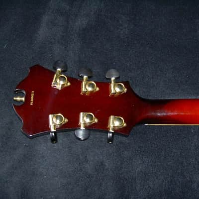 Carved Solid Wood Peerless Cremona Jazz Archtop Electric Guitar w case (small repair on the top) image 11
