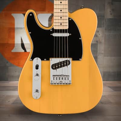 Squier Affinity Series Telecaster Left-Handed - Maple Fingerboard - Black Pickguard - Butterscotch Blonde image 1