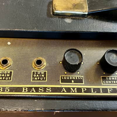 1962 Magnatone Model 435 "Athene" Guitar/Bass Amplifier 1962 Brown HEAD ONLY with Impedance Selector! image 3