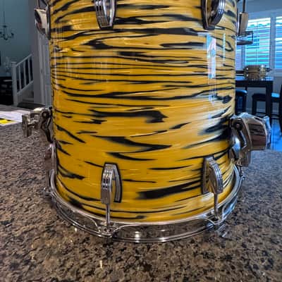Ludwig Classic Maple Downbeat 3-Piece Shell Pack – Lemon Oyster – 20/12/14 – Mint image 8