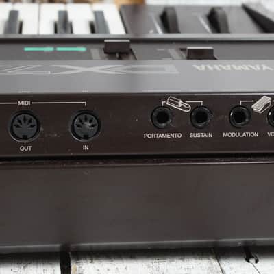 Yamaha Vintage 1980s DX7 Digital Synthesizer 61 Key Keyboard with Case & Manuals image 16