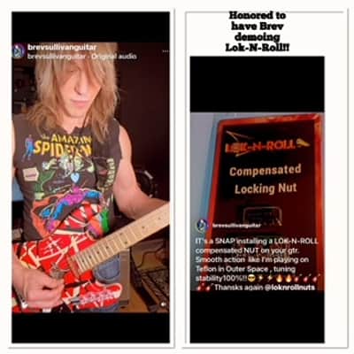 Lok-N-Roll Compensated Locking Floyd Rose™️ Guitar Nut Upgrade - Black IMPORT image 3