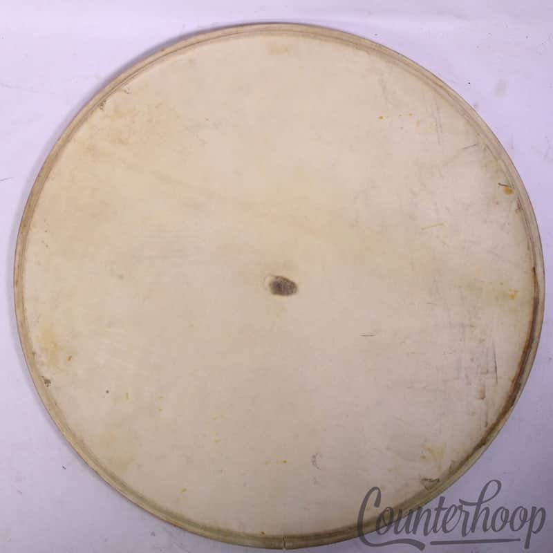Leedy 24"Bass Drum Calf Skin Head 1Ply Maple Flesh Hoop Batter/Resonant Vintage image 1