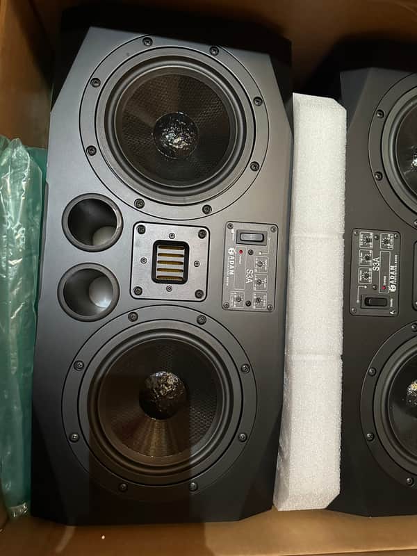 ADAM Audio S3-A Active Nearfield / Midfield Monitors (Pair) 2000s - Black image 1