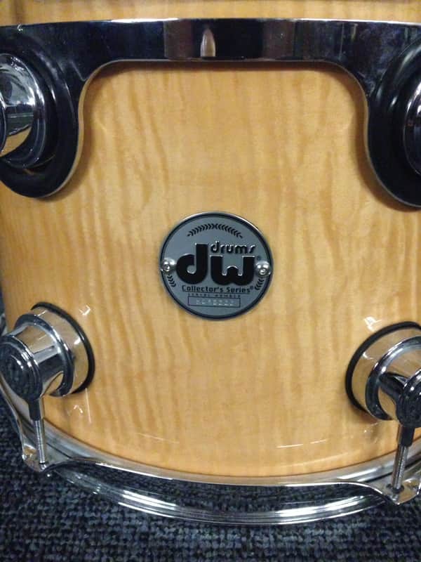 DW Collector's Series 12x9" Rack Tom with Exotic Curly Maple Finish image 1