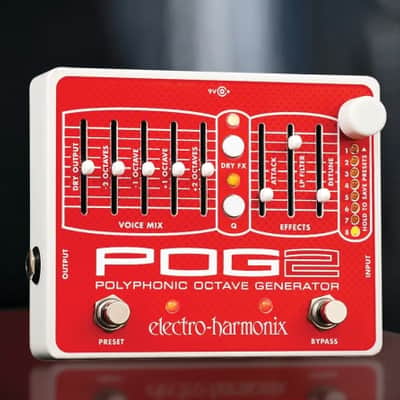 Electro-Harmonix POG2 Polyphonic Octave Generator Red / White image 1