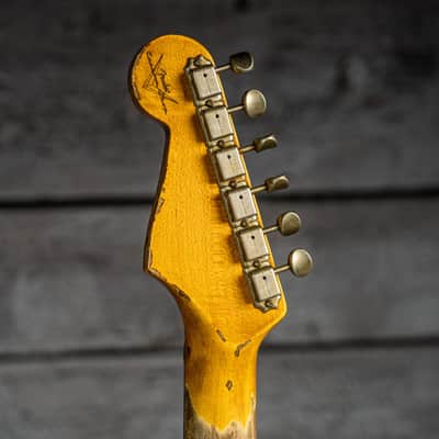 Fender Custom Shop 1961 Stratocaster Super Heavy Relic - 3A Rosewood Fingerboard, Gold Sparkle over 3-Tone Sunburst image 11