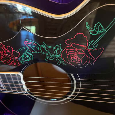 GIBSON J-200 BLACK ROSE MODEL CENTENNIAL 1994 REN FERGUSON image 11
