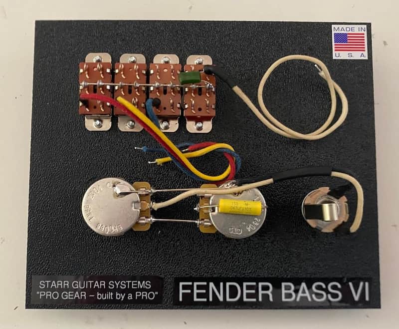 Immagine Fender Bass VI Wiring Harness Electronics Upgrade NEW! - 1