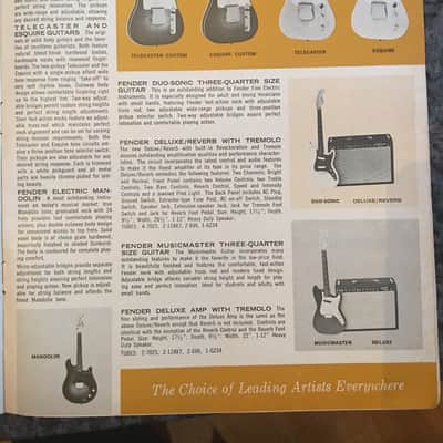 Fender 1963/64 catalog Catalog 1963/64 image 2
