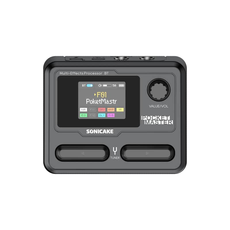 SONICAKE Pocket Master Guitar Modeling IR Cabinets Simulation Multi-Effects Ste image 1