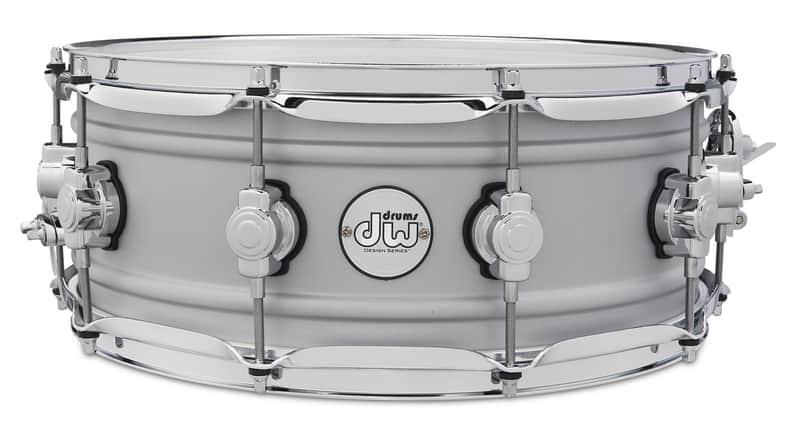DW Design Snare, Matte Aluminum, 5.5x14" image 1