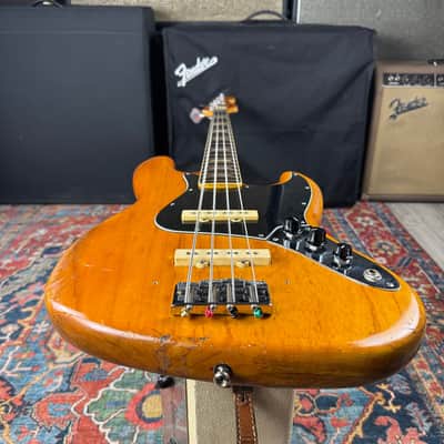 Fender USA Jazz Bass Ash Nitro Refinish DiMarzio PAF Pickups Hard Case - 1979 image 10