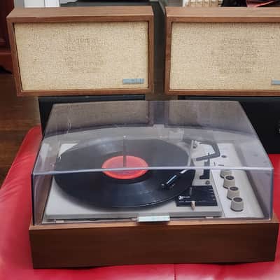 KLH Model Eleven Phonograph Record Player Turntable & Speakers image 1