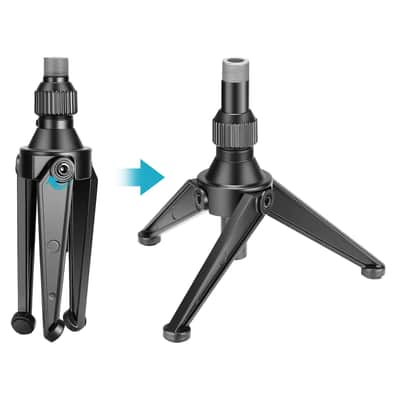 Mini Desktop Microphone Tripod Stand (Mic Stand) image 5