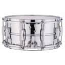 Ludwig USA LM402K Supraphonic Hammered Aluminum Snare Drum with Imperial Lugs, 6.5"x 14"