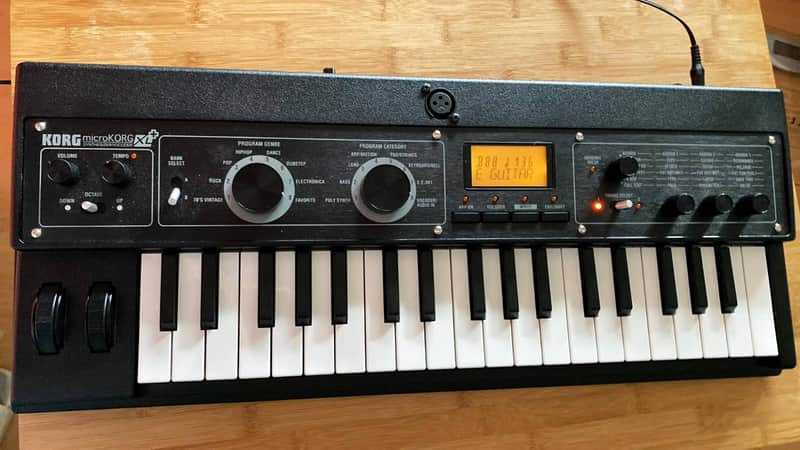 Korg microKORG XL+ 37-key analog-modeling synthesizer vocoder synth Excellent Condition + New Gooseneck Microphone image 1