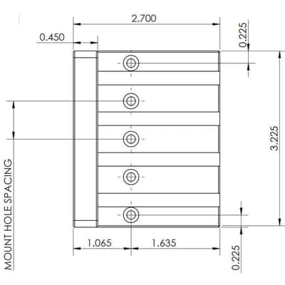 Hipshot Black MASSKICKER Bass Bridge for Top Load Fender P/Jazz Bass® 5K400B image 3