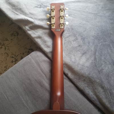 Gretsch Jim Dandy | Deltoluxe Parlor | All Satin finish Black top over Mahogany | Serial No. IWA2418645 image 21