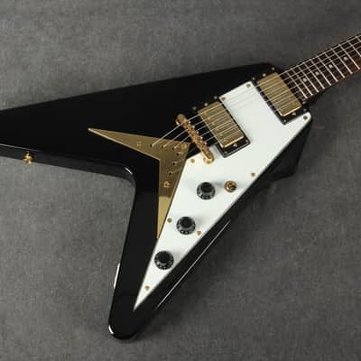 Vintage VV60 V Shape Guitar - Black - 2nd Hand image 11