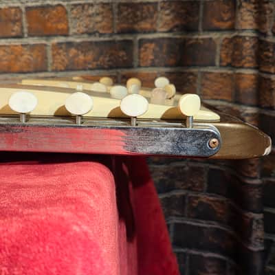 Vintage 1950s National Grand Console Double Neck Lap Steel Guitar White/Black w/ OHSC image 12