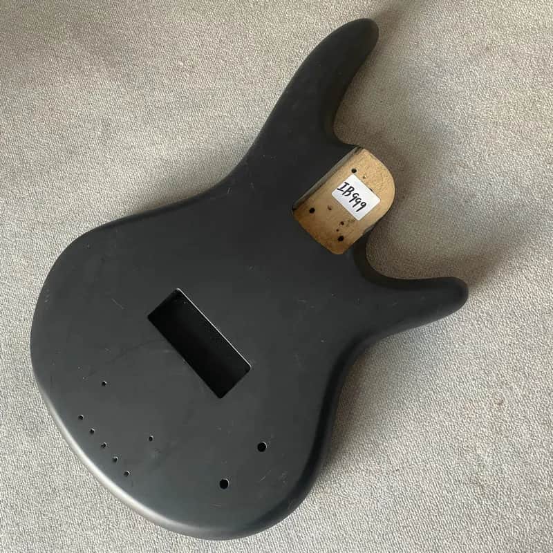 Matte Black 4/5 String Bass Basswood Body image 1