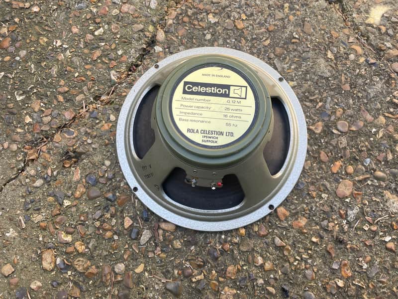 Vintage 1973 Celestion G12M greenback 25w speaker all original for Marshall JMP amp combo 4x12 cabinet image 1
