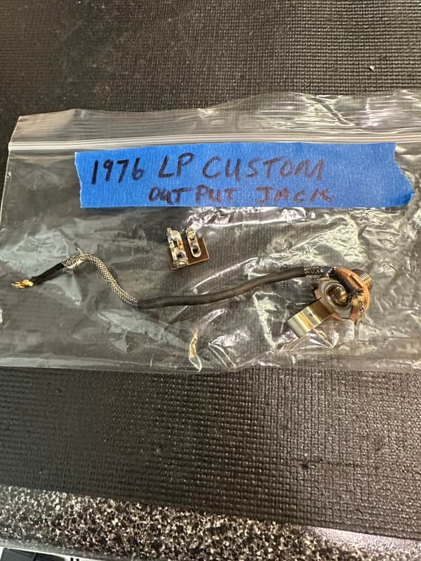 Gibson Les Paul Custom Output Jack 1976 - Silver image 1