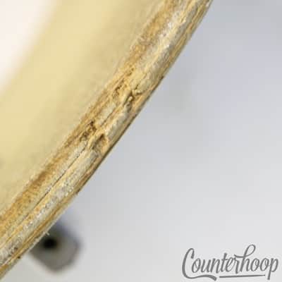 Pearl 22x14" Wood-Fiberglass Virgin Bass Drum "Pure White"Wrap Vintage 70s Japan image 14