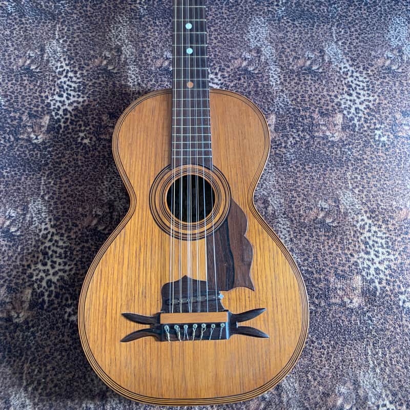 Raffaele Calace Italian folk guitar 1890 - Natural Wood!