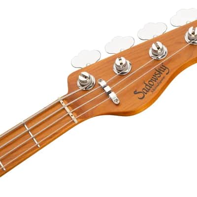 Sadowsky MetroExpress 24-Fret Modern Bass, Roasted Maple Fingerboard, 4-String - Solid Candy Apple Red Metallic High Polish image 7