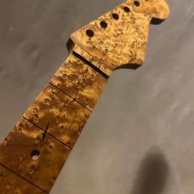 Super Rare Roasted Birdseye Strat Guitar Neck Fits Fender & Warmoth image 2