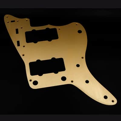 HERAD 9-hole Jazzmaster Pickguard. Gold Anodised Aluminium. 58/59 style. Anodized Scratchplate. image 7