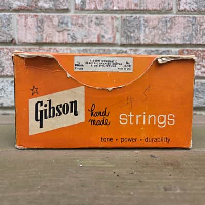 Vintage 1960's Gibson Guitar String Counter Top Display Box w/ String Boxes, Strings! image 2