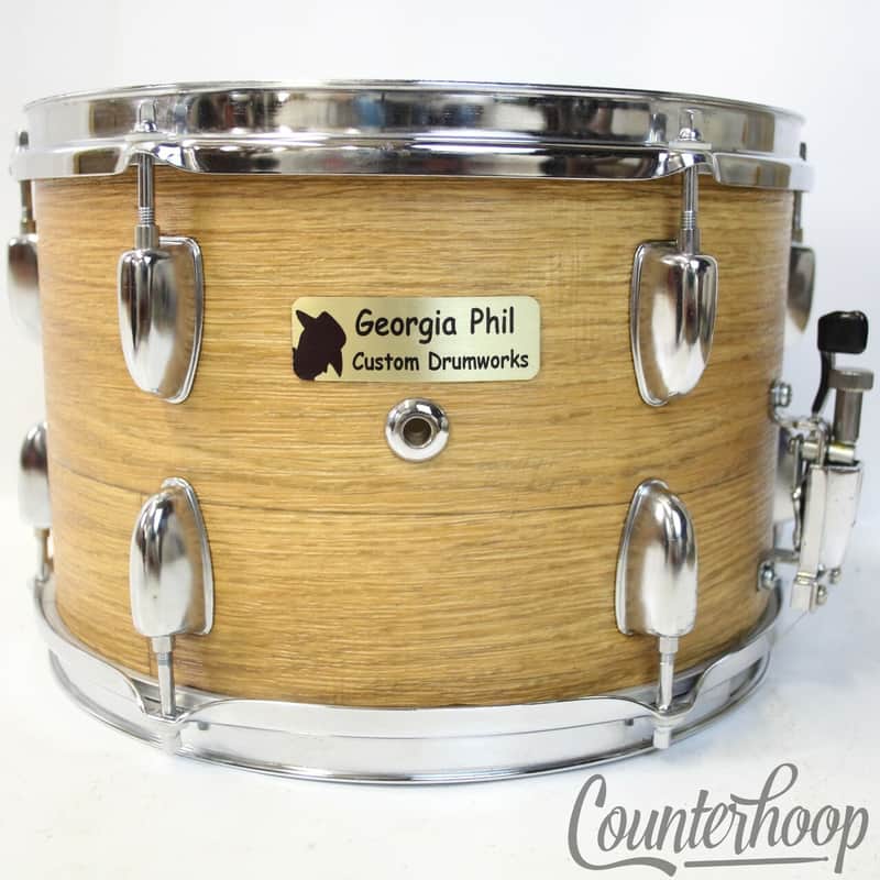 Georgia Phil Custom Drumworks 12x8"Snare Drum Custom Mahogany Tama Tom Shell USA image 1
