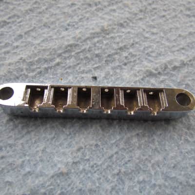 Import Tune-O-Matic Bridge Needs Saddles & Screws Clean Import Probably Korean Tune-O-Matic Bridge Without Saddles image 1
