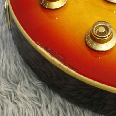2010 Fernandes Burny LPB-65 STANDARD Vintage Cherry Sunburst Made in China image 4