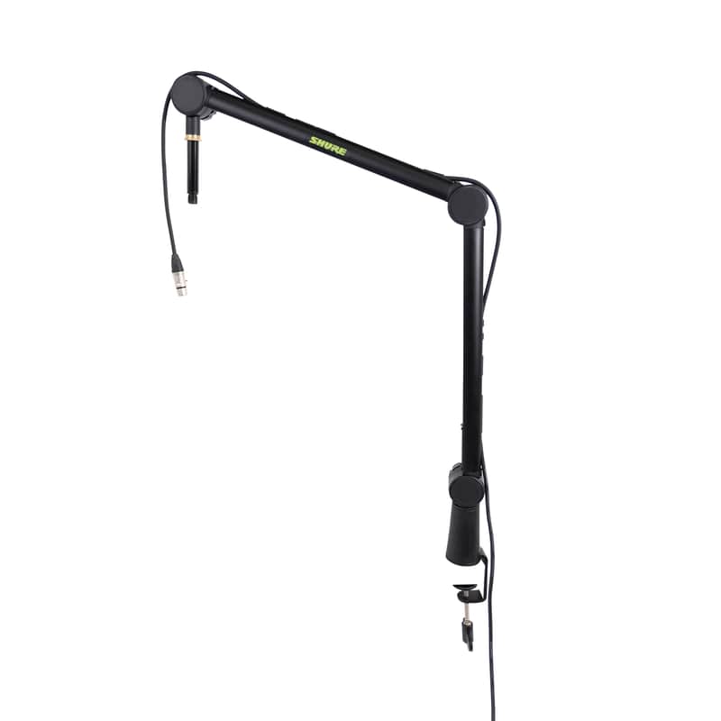 Shure by Gator Deluxe Articulating Desktop Podcasting Mic Boom Arm with Cable Management Channel; (SH-BROADCAST1) image 1