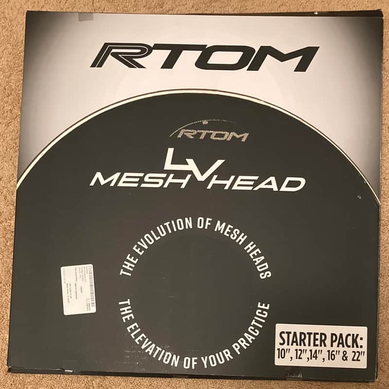 RTOM Low Volume Mesh Drum Head 10/12/14/16/22 5 pc. Set 2020s image 1