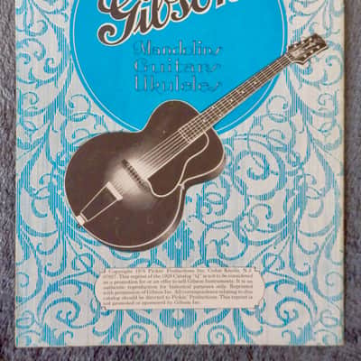 Gibson Catalogue 'Q' - 1928 – A 1976 Paper re-print by Pickin' Productions, USA. image 3